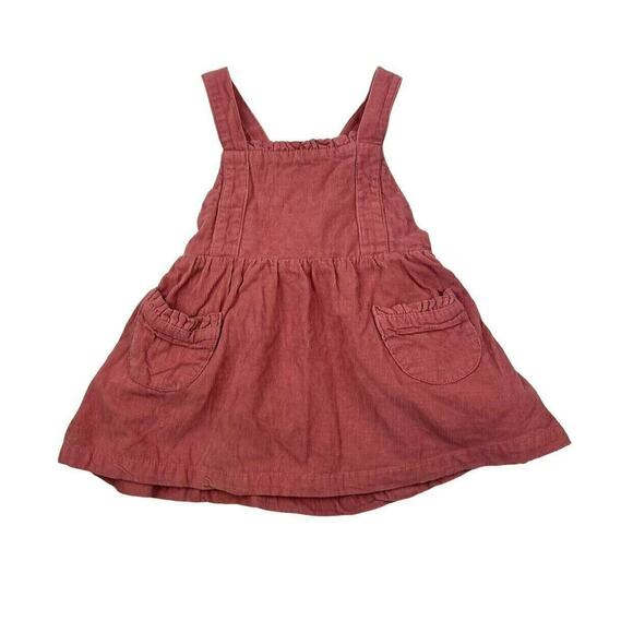 RuffleButts Corduroy Pinafore Pocket Dress - Picture 1 of 6